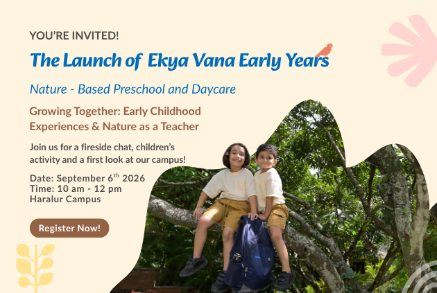 Best nature preschool in bangalore ekya vana launches ekya vana early years